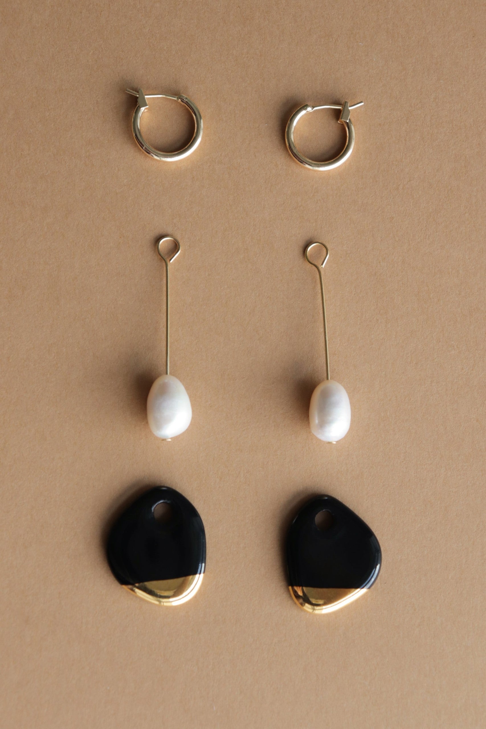 Arp Pearl And Porcelain Earrings - White