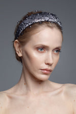 Headband Fiona with Honeycomb Veil