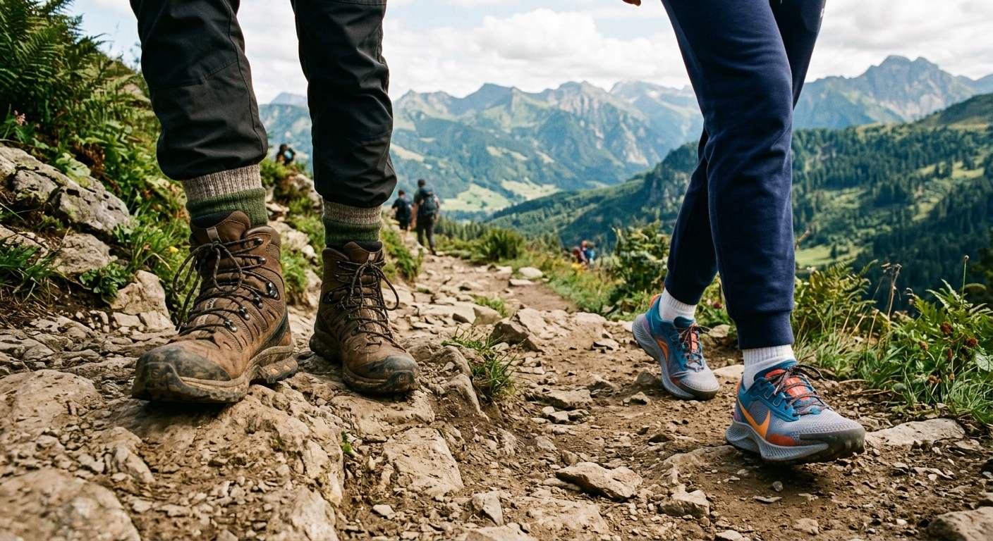 Hiking Boots vs Sneakers