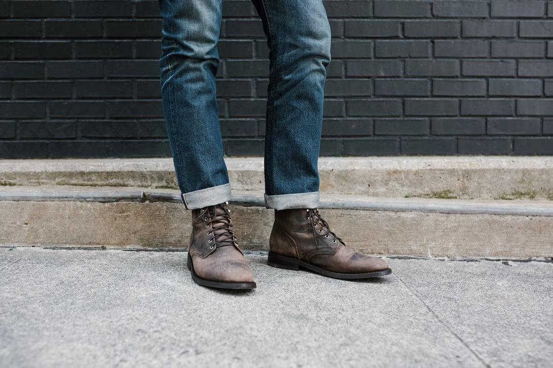 Well-balanced outfit pairing jeans with boots