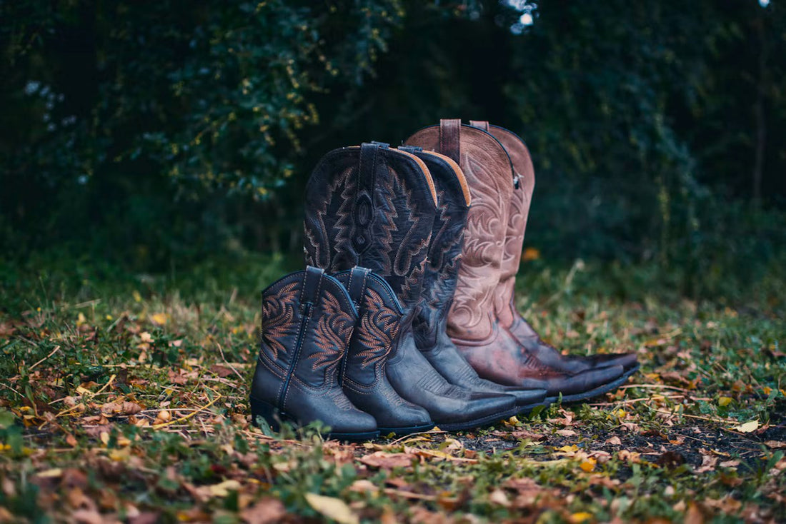 Mid-calf and knee-high boots shown side by side