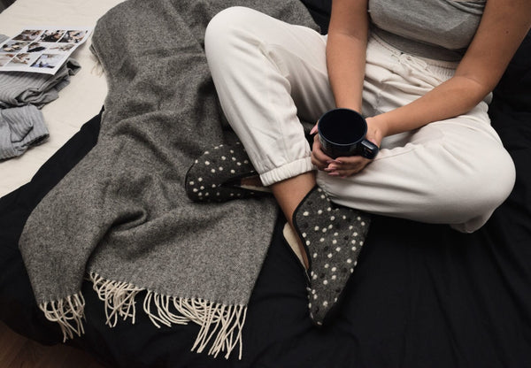 Wool slippers