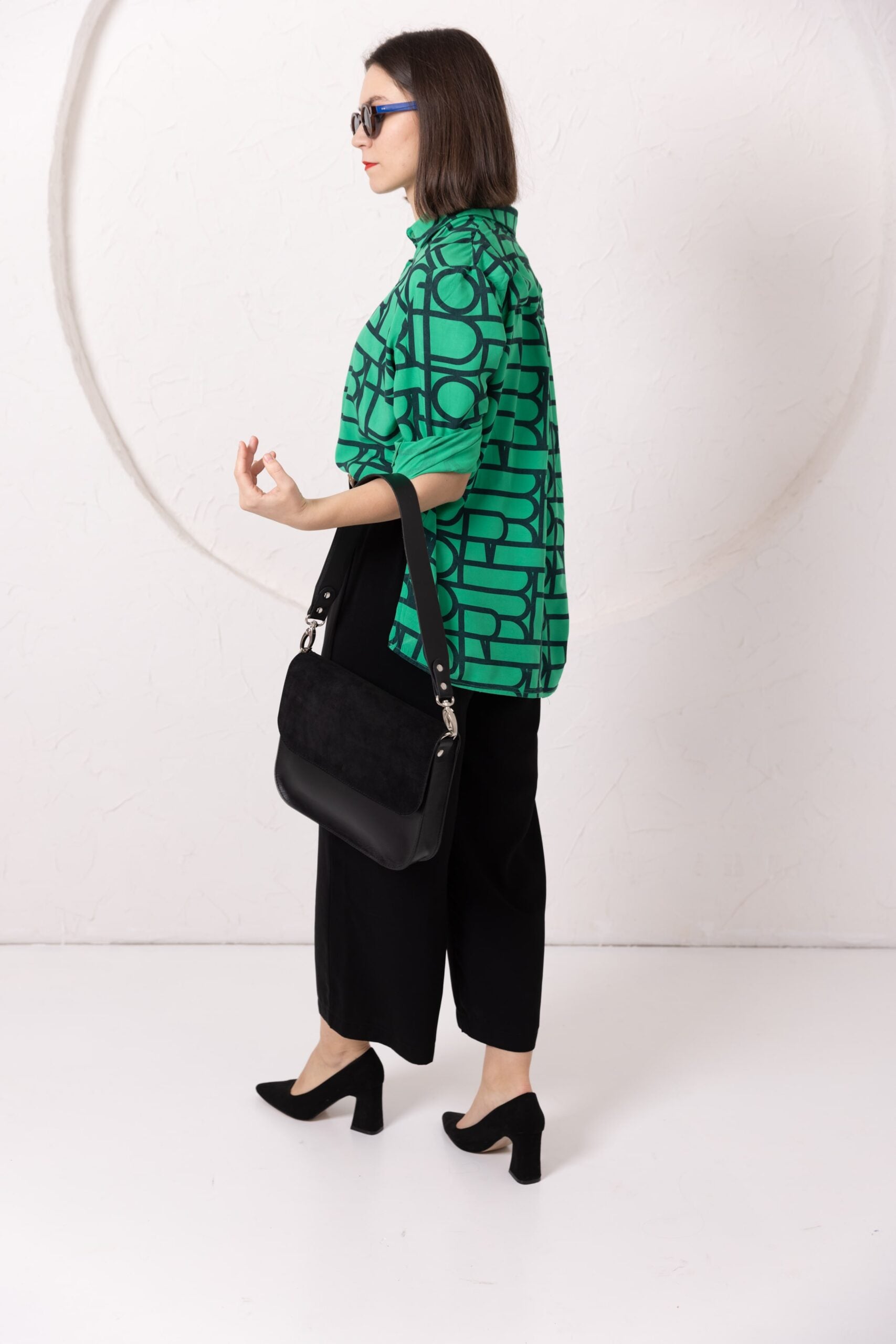 ASTORIA handbag - Black Suede