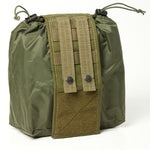 Foldable empty tray pouch, 25 cm - military green