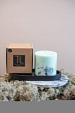 Hand-made Soy Wax Candle with Forest Scent - Mint Green