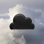 Leather Cloud Purse - Black