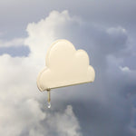 Leather Cloud Purse - Beige