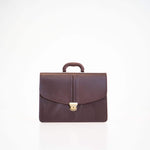 Leather Briefcase No. 99 - Dark Brown