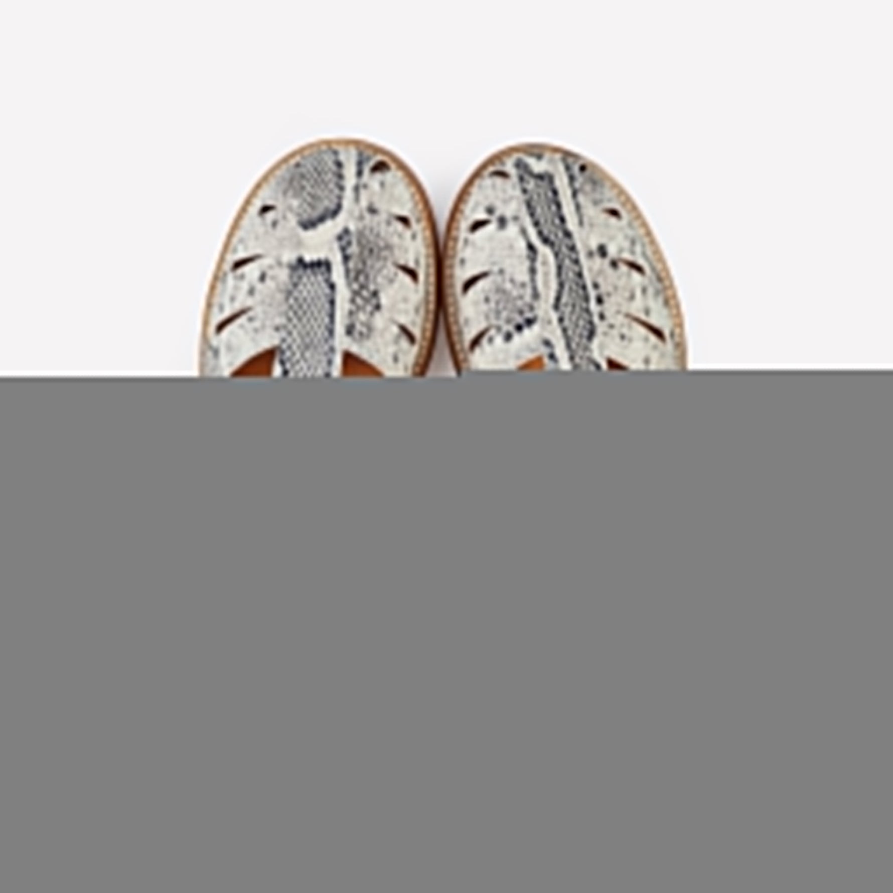 Handmade Snake Print Sandals