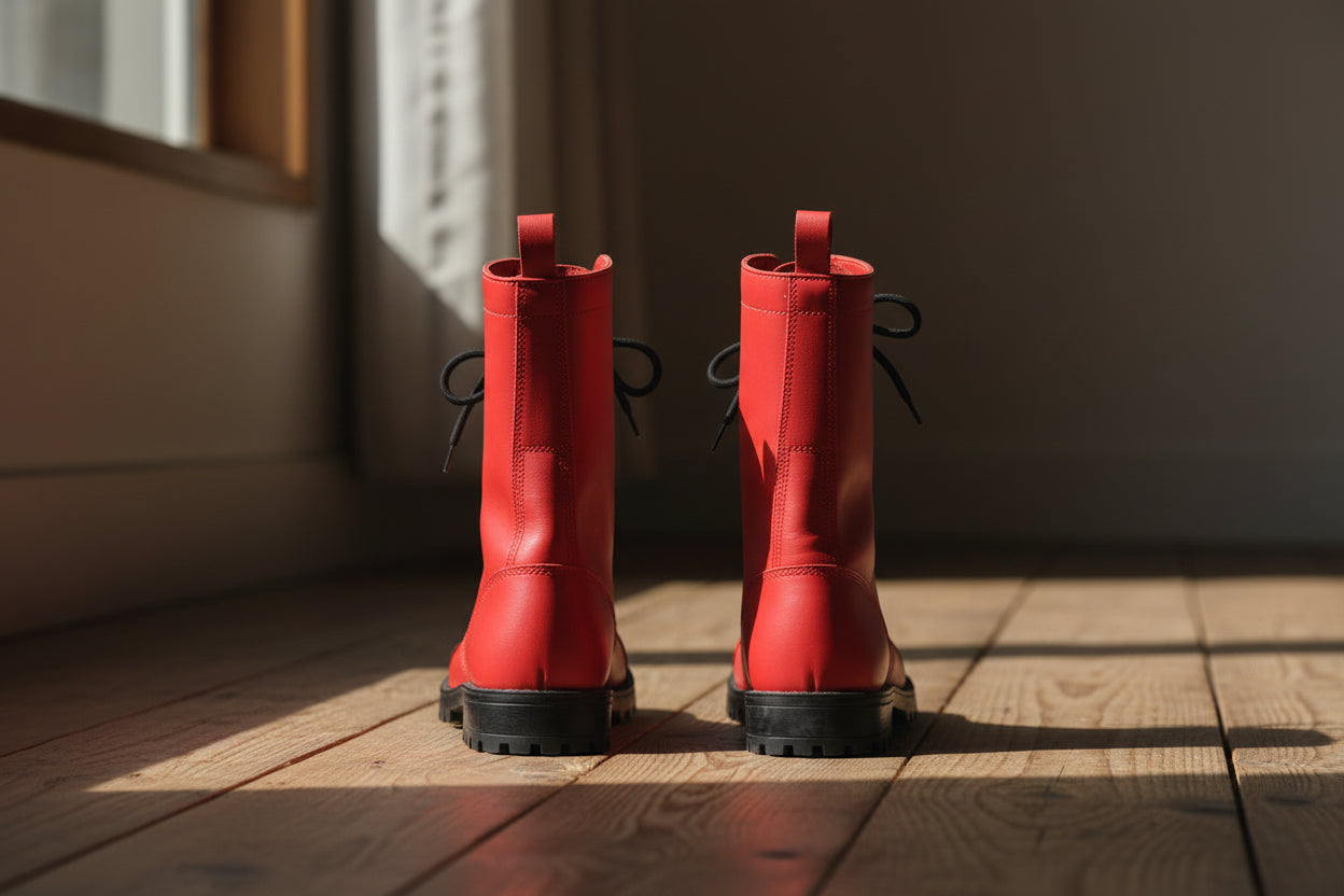 Botas altas de aviador 516 aka - Rojo