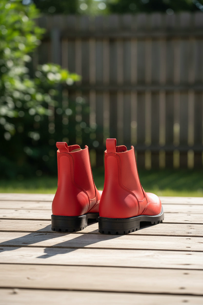 517, auch bekannt als Fliegerstiefel – Rot
