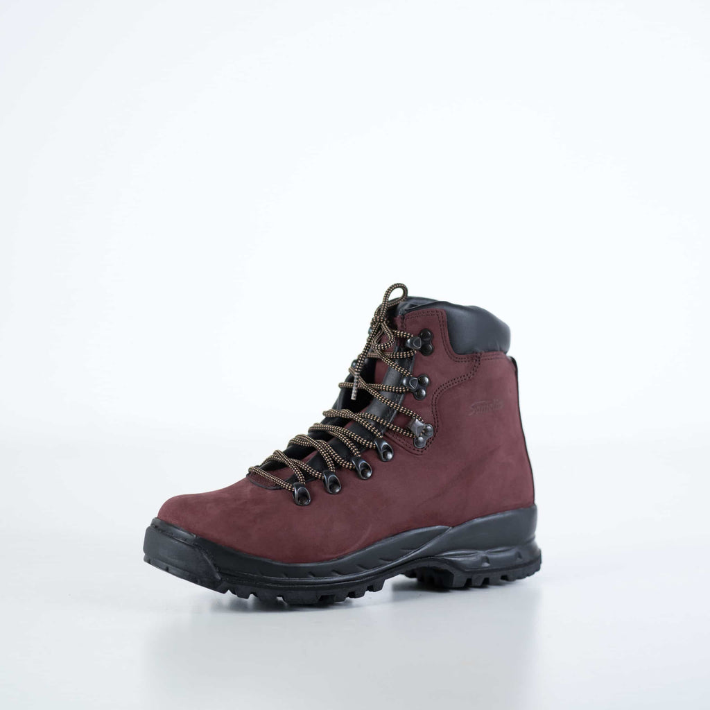 5531 Burgunderrote Wanderstiefel