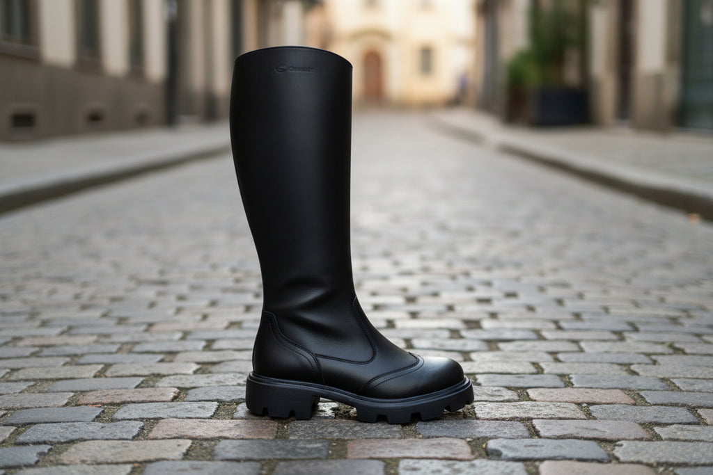  572 Ultraleichte, hohe Damenstiefel aus Nappaleder