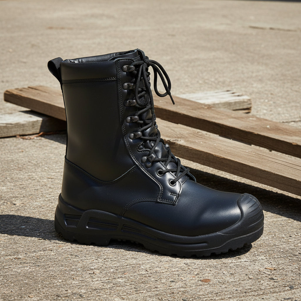 749402100 Botas de piel con suela Vibram
