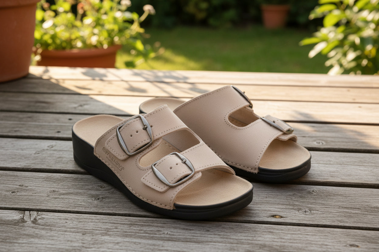 Sandalias Anne Curadas - Beige