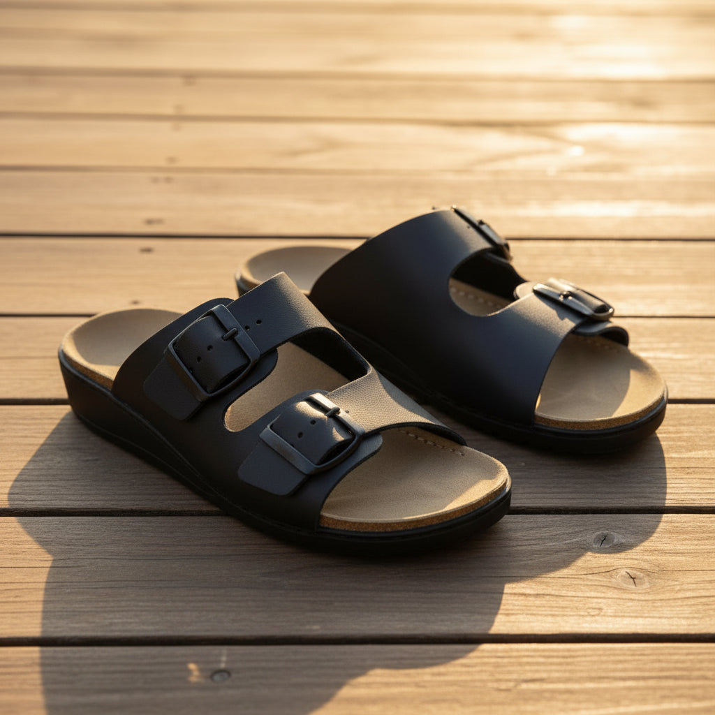 Sandalias planas Anne - Negro