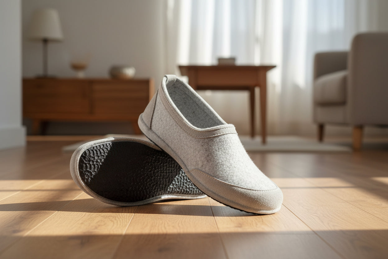 Zapatillas de interior descalzas