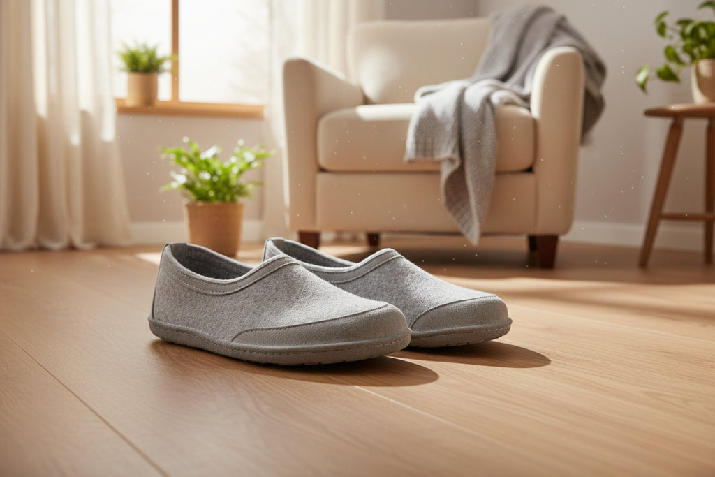 Zapatillas de interior descalzas