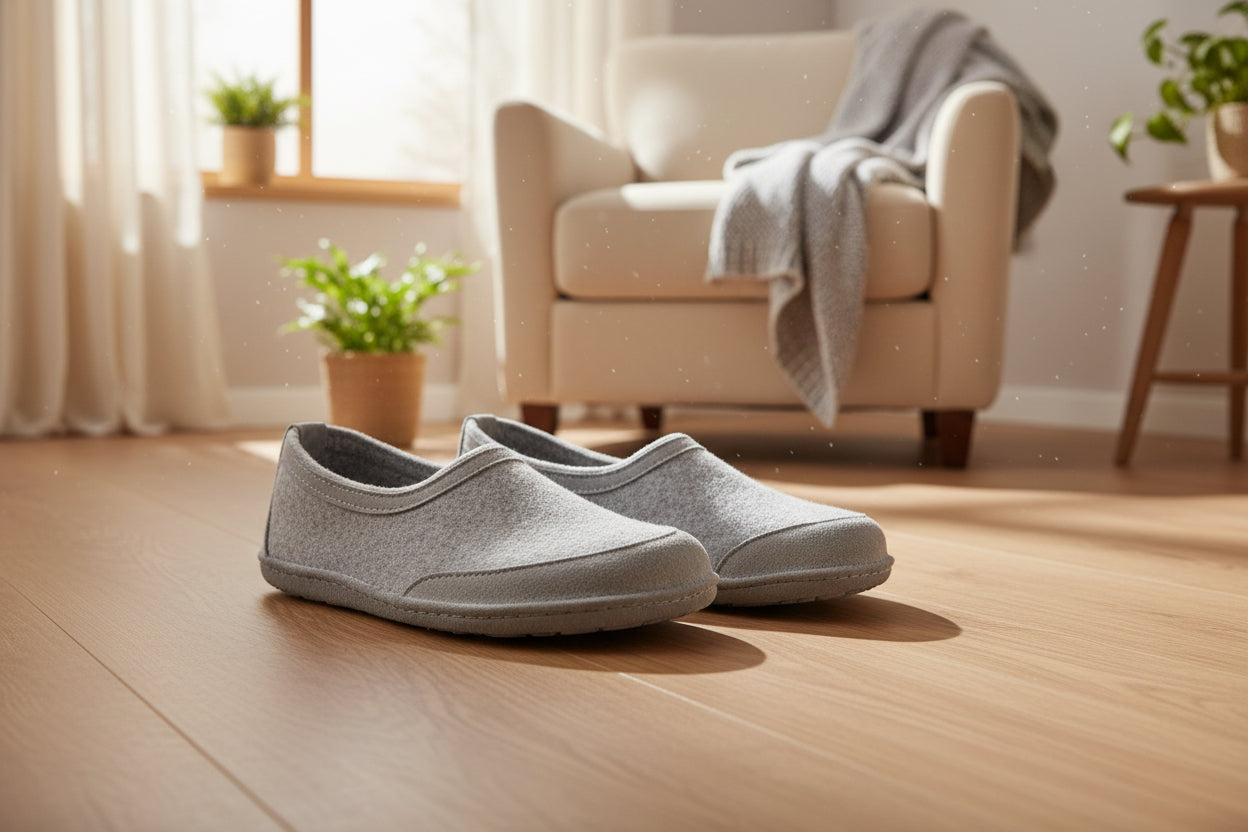 Zapatillas de interior descalzas