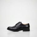 Klassische schwarze Lederschuhe für Herren