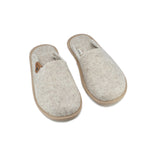 Natural felt slippers Pelsi - New Beige