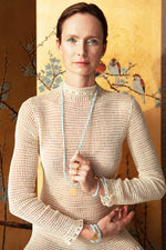 Flower Of Life Bracelet - Aquamarine