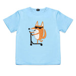 Kids Scootering Fox T-Shirt