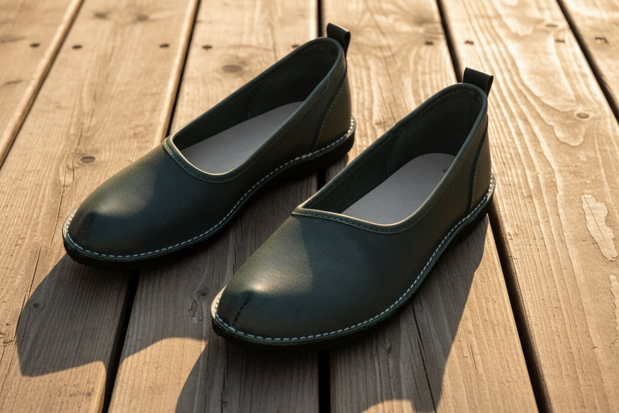 Zapatos Kuutsid - Verde oscuro