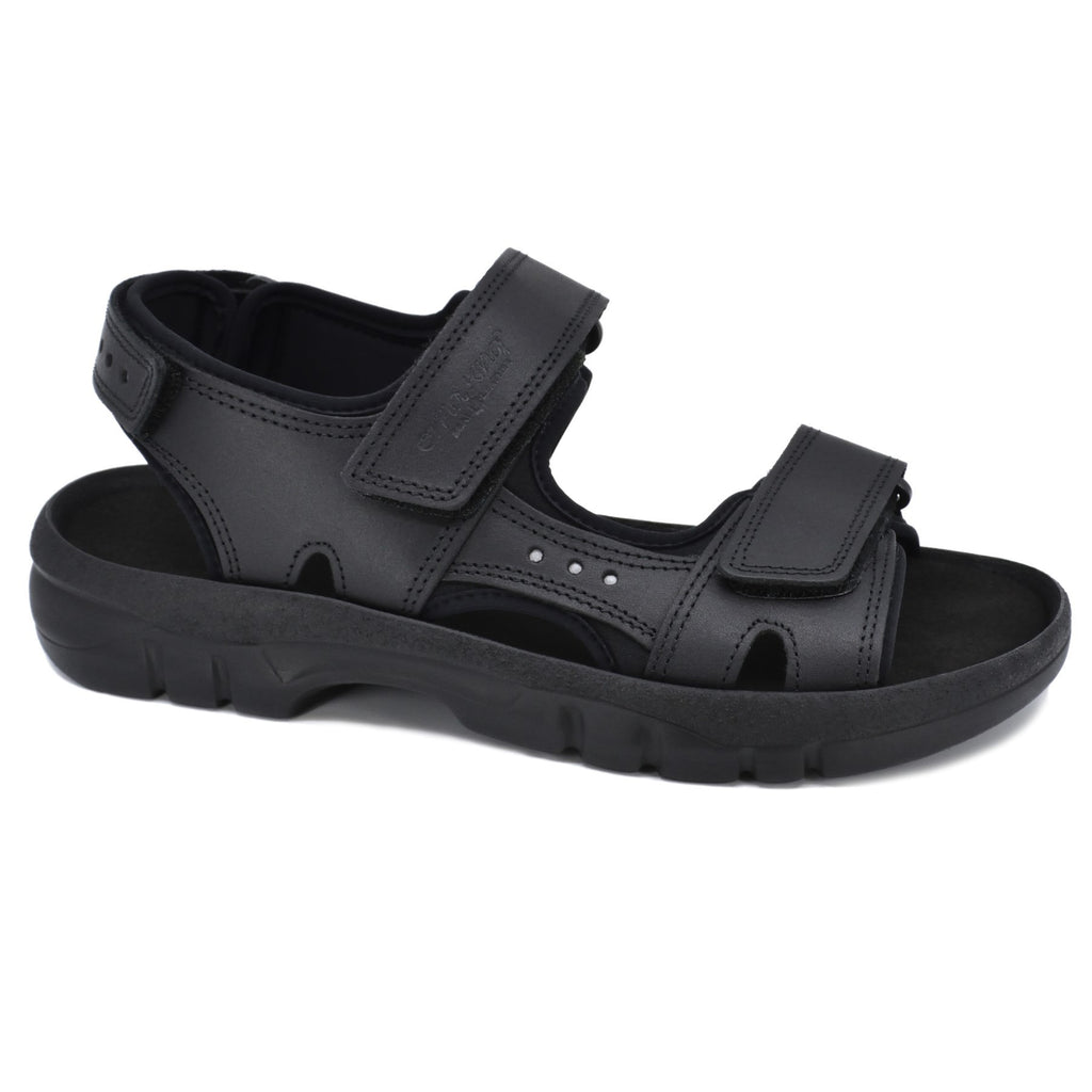Lauri Ledersandalen - Schwarz