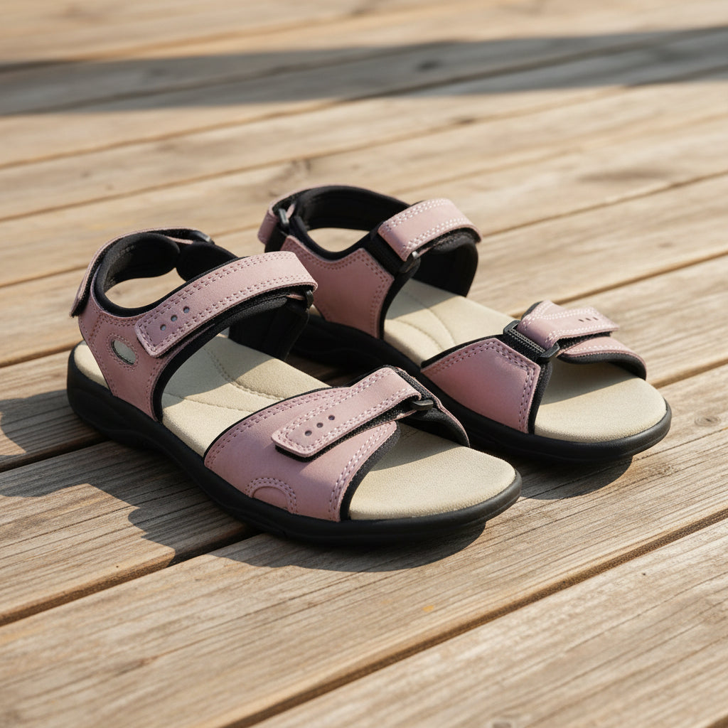 Liiva Sandalias de piel mujer - Rosa