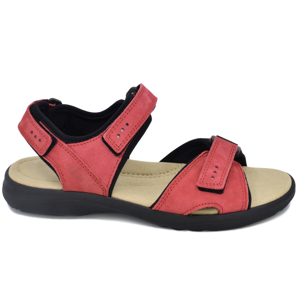 Sandales en cuir pour femmes Liiva - Rouge