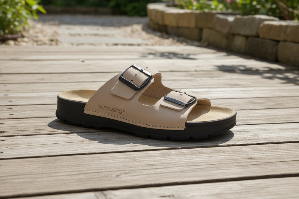 Meeliku Ledersandalen – Beige
