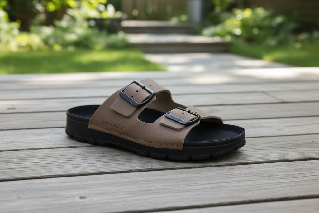 Meeliku Leather Sandals – Brown/Black 