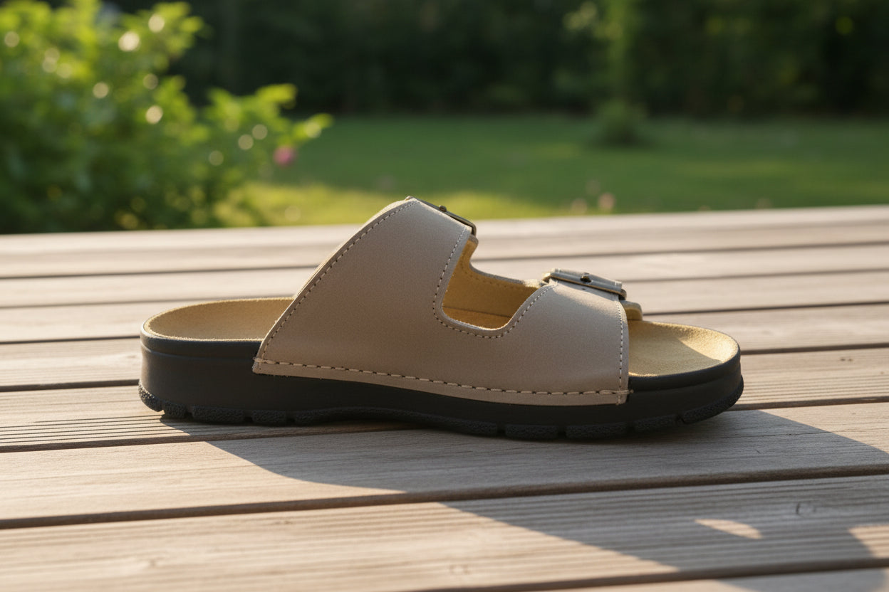 Sandalias Meeliku de Piel - Gris