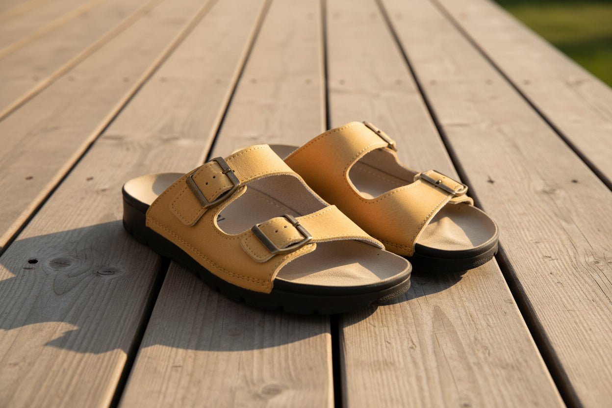 Sandalias Meeliku Piel – Nuevo Amarillo