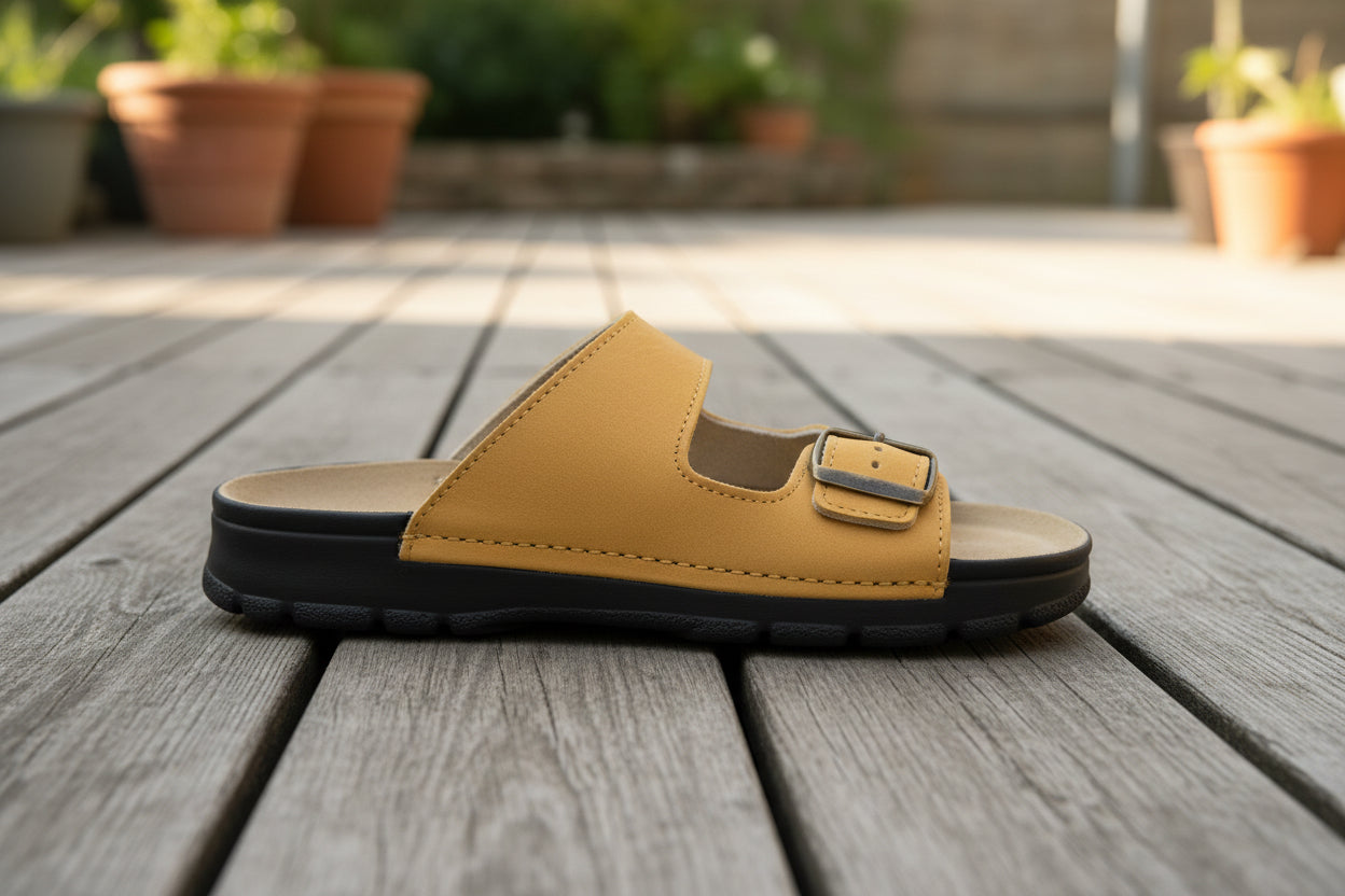 Sandalias Meeliku Piel – Nuevo Amarillo