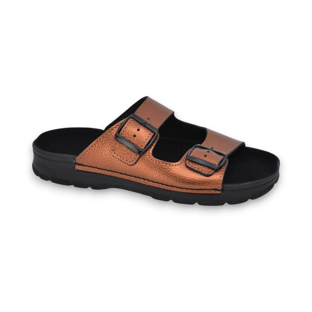 Meeliku Damen Ledersandalen – Bronze