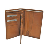 Large Leather Wallet NK 252 - Brown