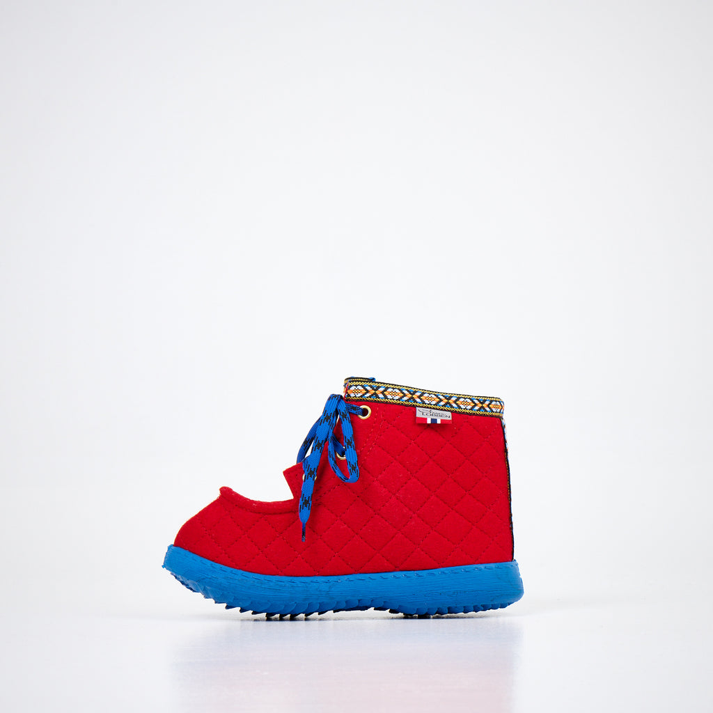 Botas de fieltro Nesna Lobben - Rojo