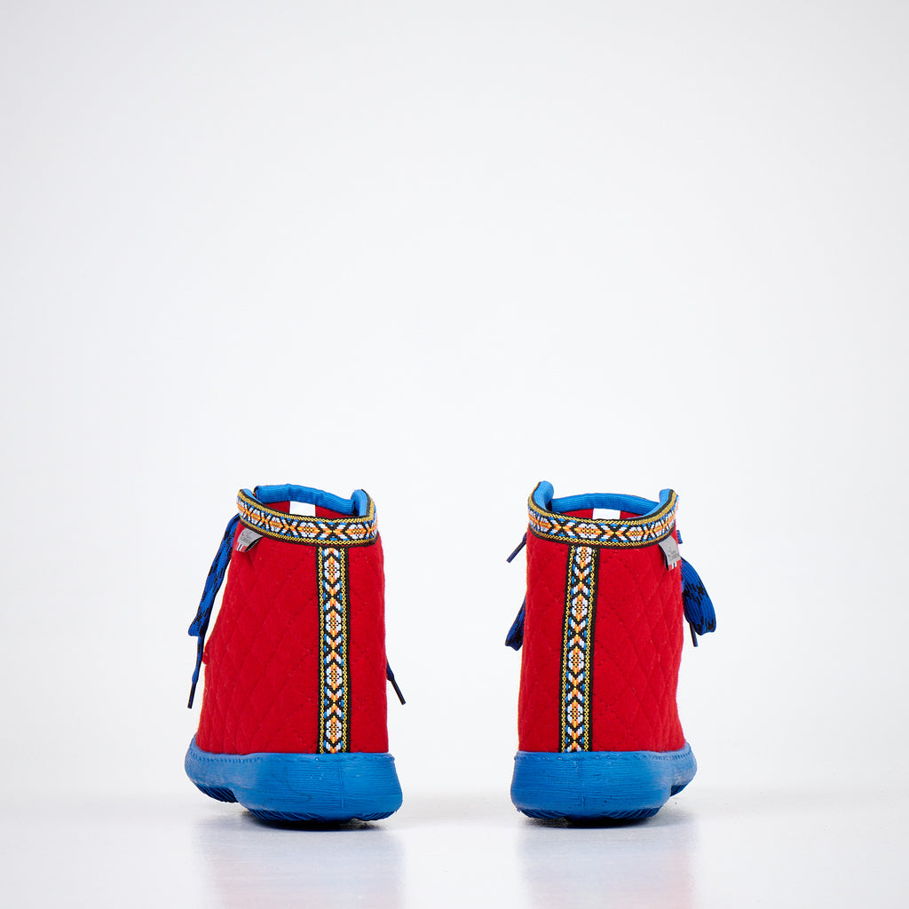 Botas de fieltro Nesna Lobben - Rojo