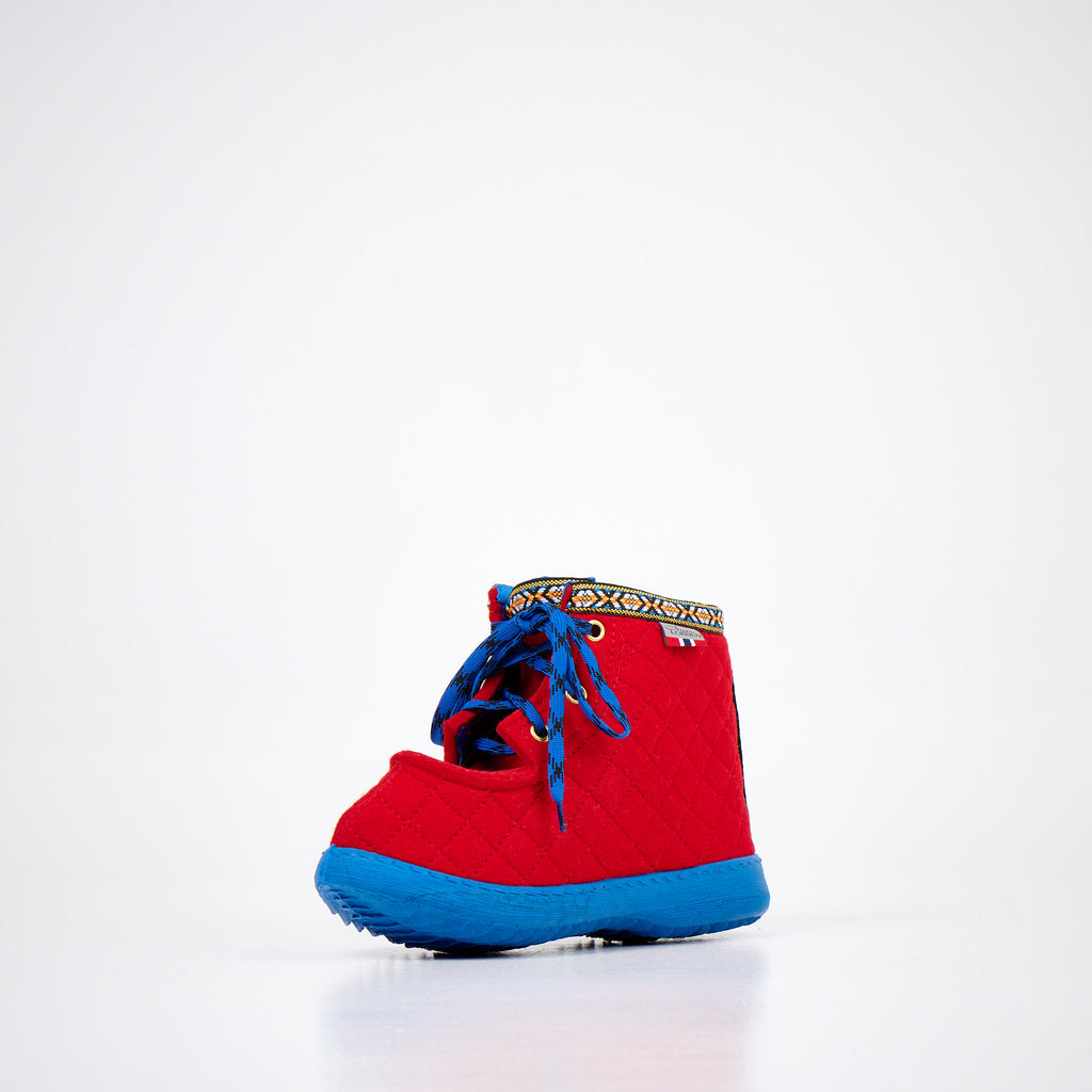 Botas de fieltro Nesna Lobben - Rojo