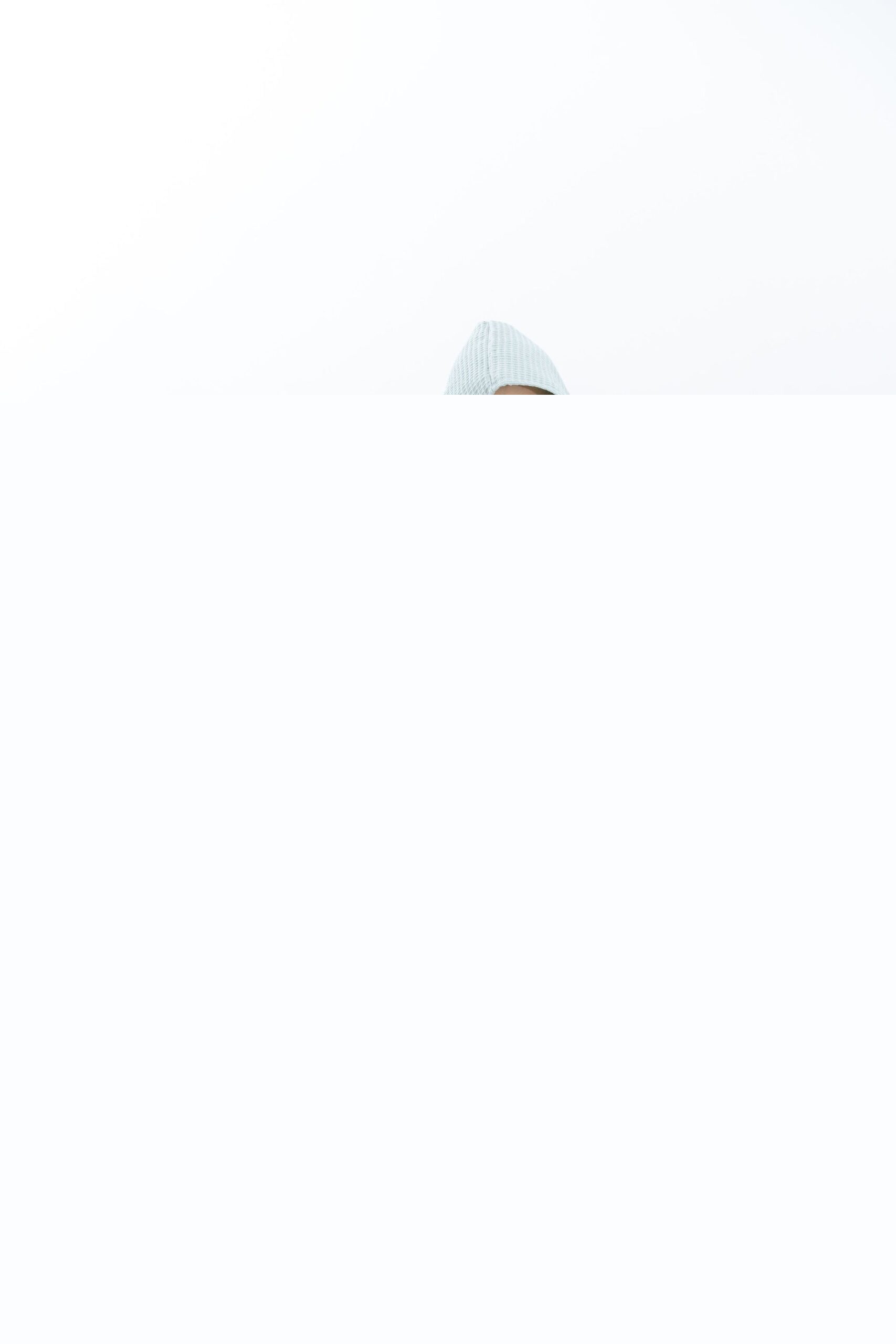 Waffle Fabric Kids' Poncho