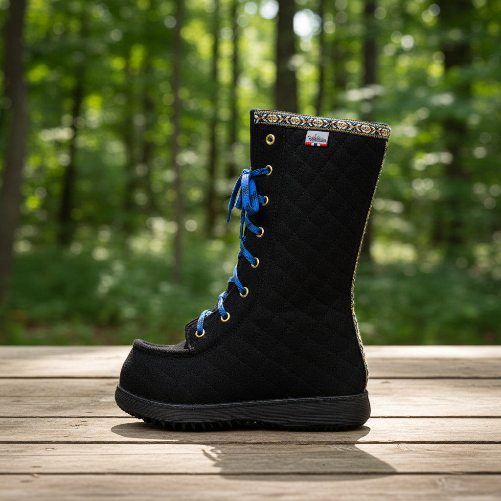 Polar Lobben Felt Boots - Black