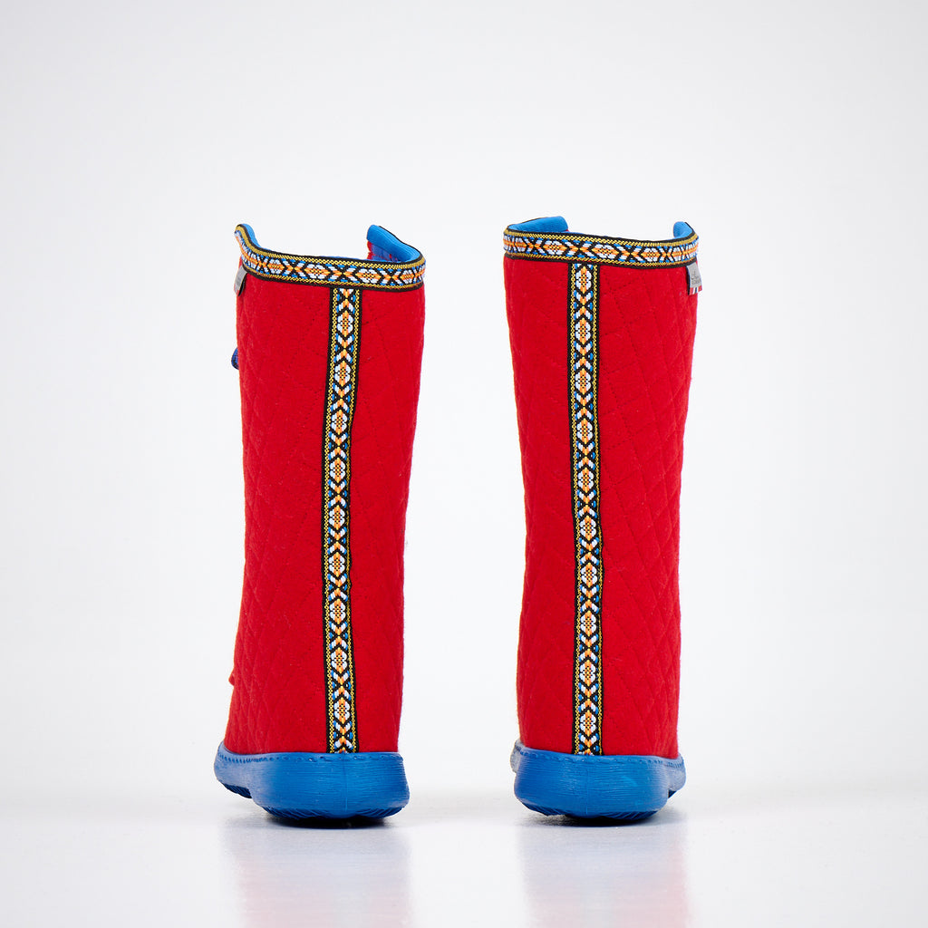 Botas de fieltro Polar Lobben - Rojo