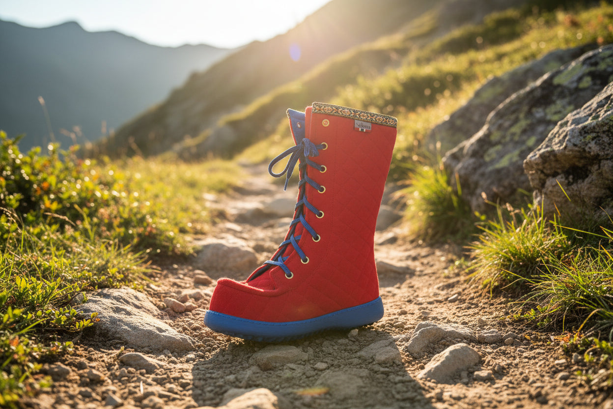 Botas de fieltro Polar Lobben - Rojo
