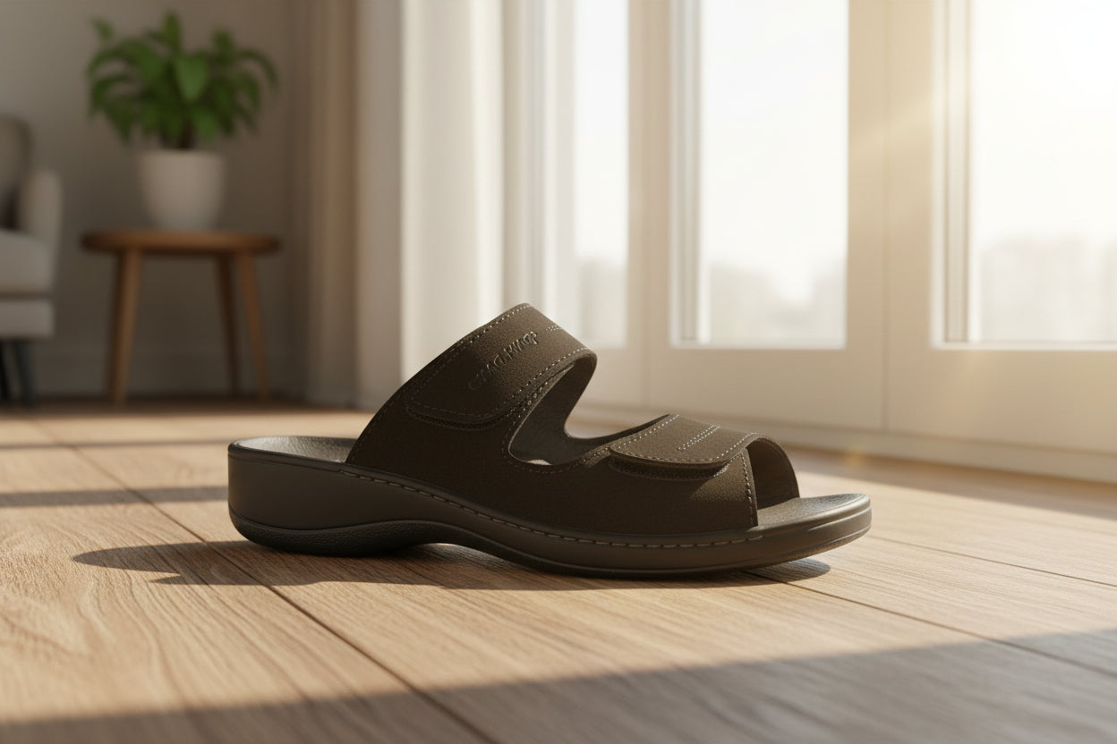 Sandalias con tacón acolchado Professional - Negro