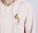 Sniff Flower Bouquet Hoodie Ladies - Light Pink