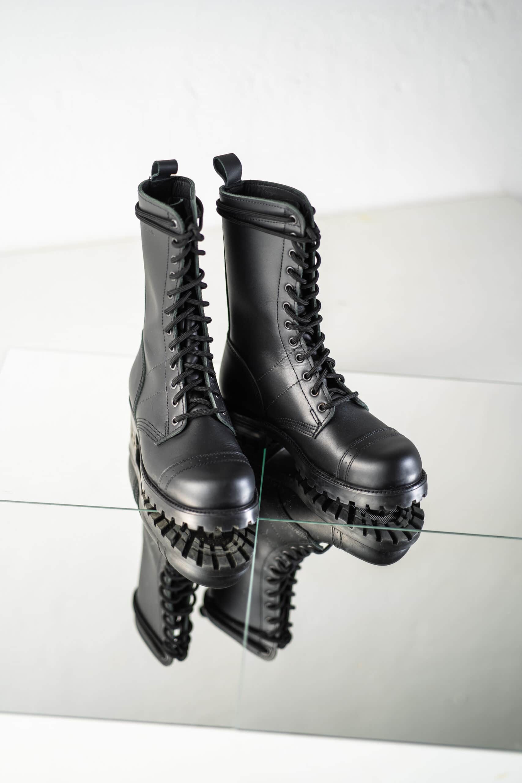 516, auch bekannt als High Aviator Boots – Schwarz