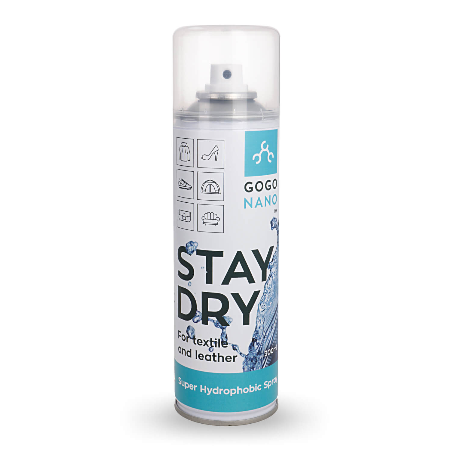 Stay Dry Nano-Beschichtungsspray für Textilien und Leder – wasserdichter und schmutzabweisender Schutz