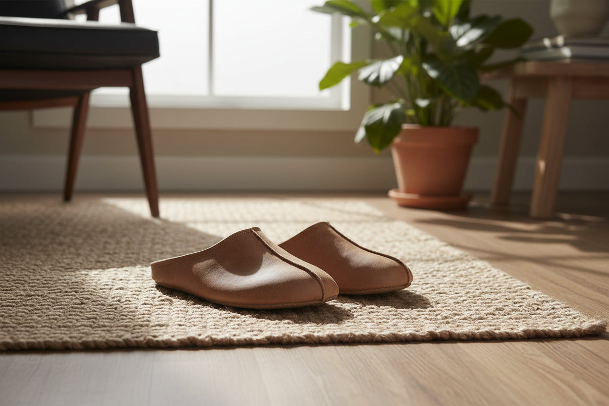 Pantuflas unisex Sulbi recicladas - Marrón